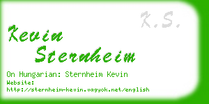 kevin sternheim business card
